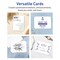 Avery Matte White Invitation Cards, 5" x 7" Rectangle Scalloped Edge